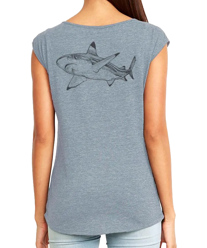 Shark Allies Black Tip Festival Tee by Jessica Shipley