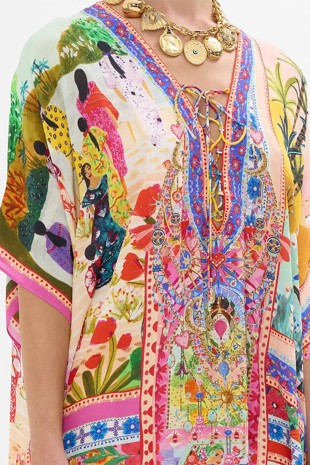 SHORT LACE UP KAFTAN ROEQIYAS REALM