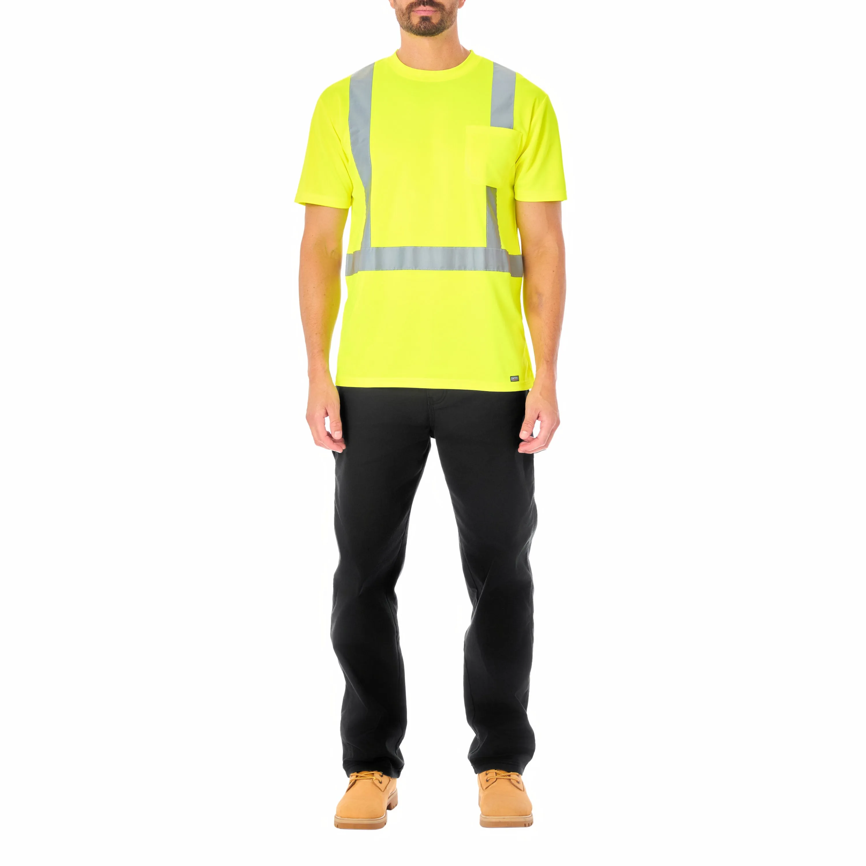 SHORT SLEEVE HIGH VISIBILITY REFLECTIVE SAFETY TEE