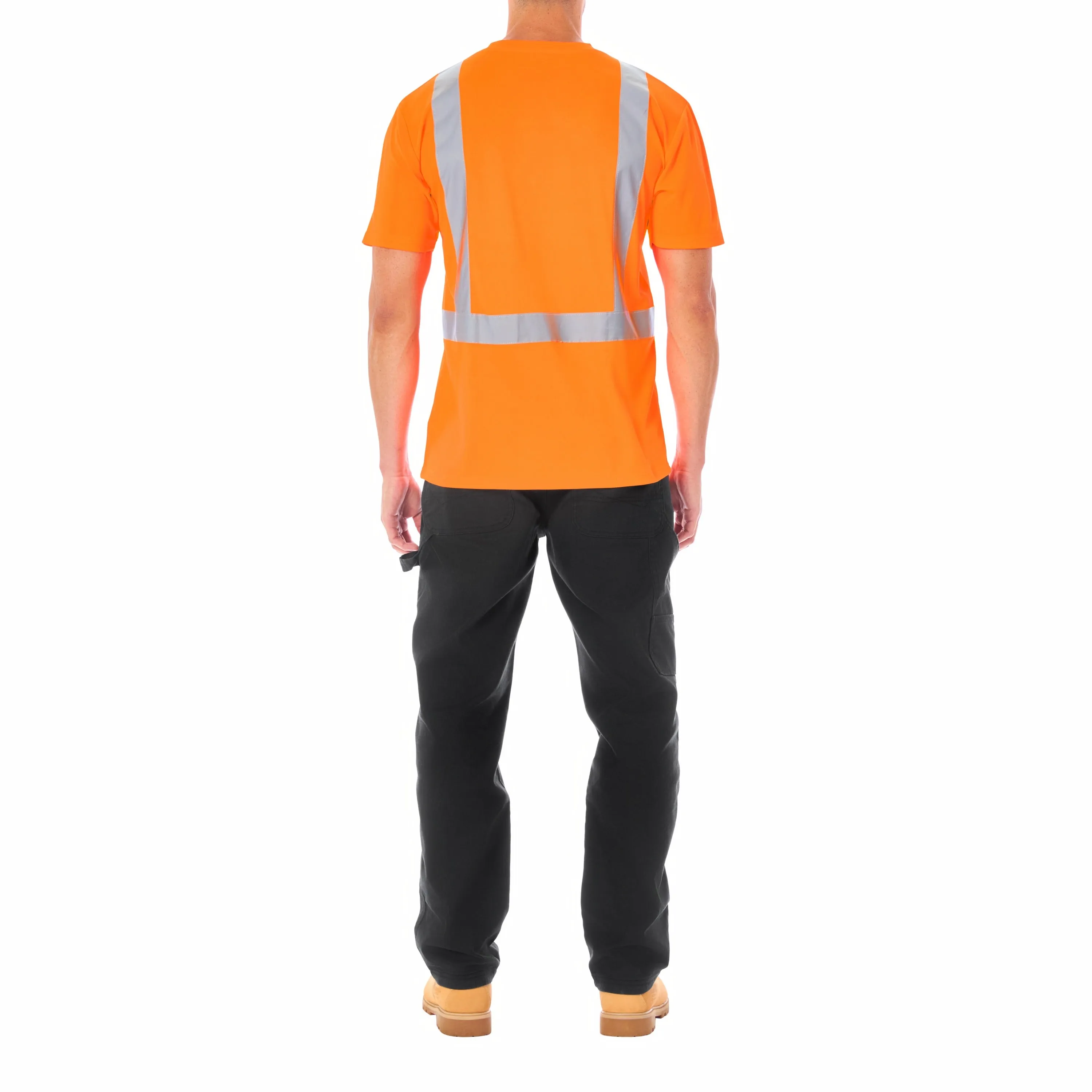 SHORT SLEEVE HIGH VISIBILITY REFLECTIVE SAFETY TEE