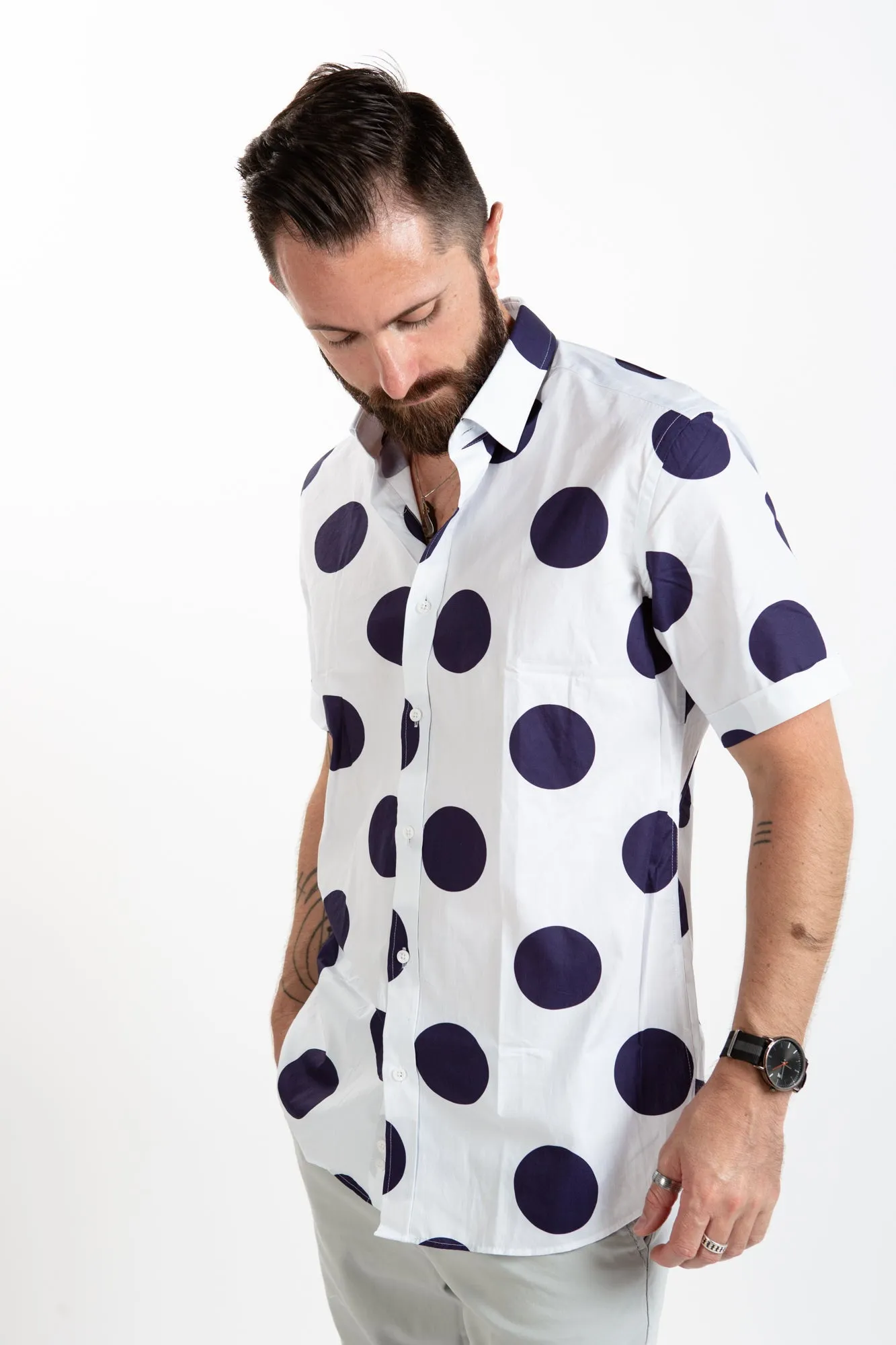 Short Sleeve Shirt - Polka Dot