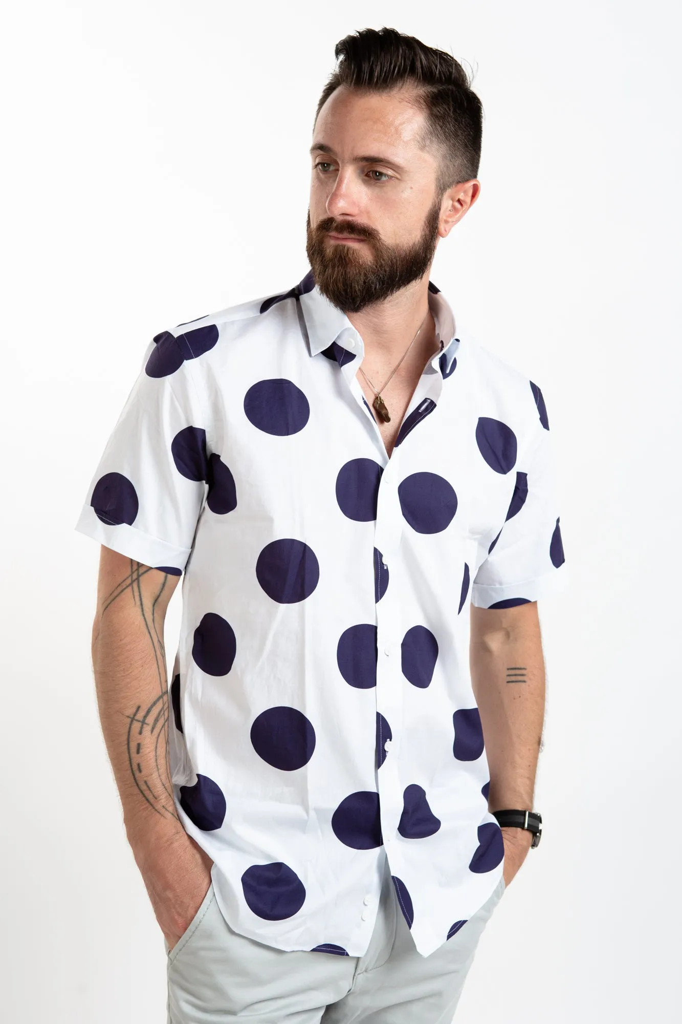 Short Sleeve Shirt - Polka Dot