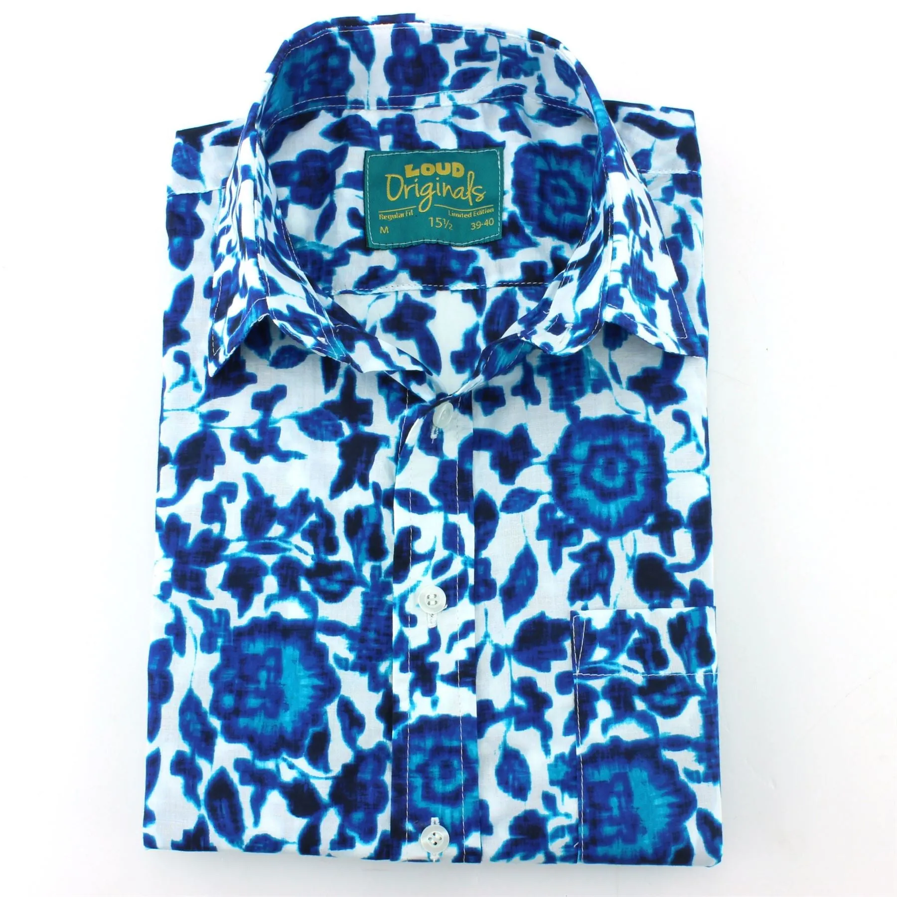 Slim Fit Short Sleeve Shirt - Floral Ikat