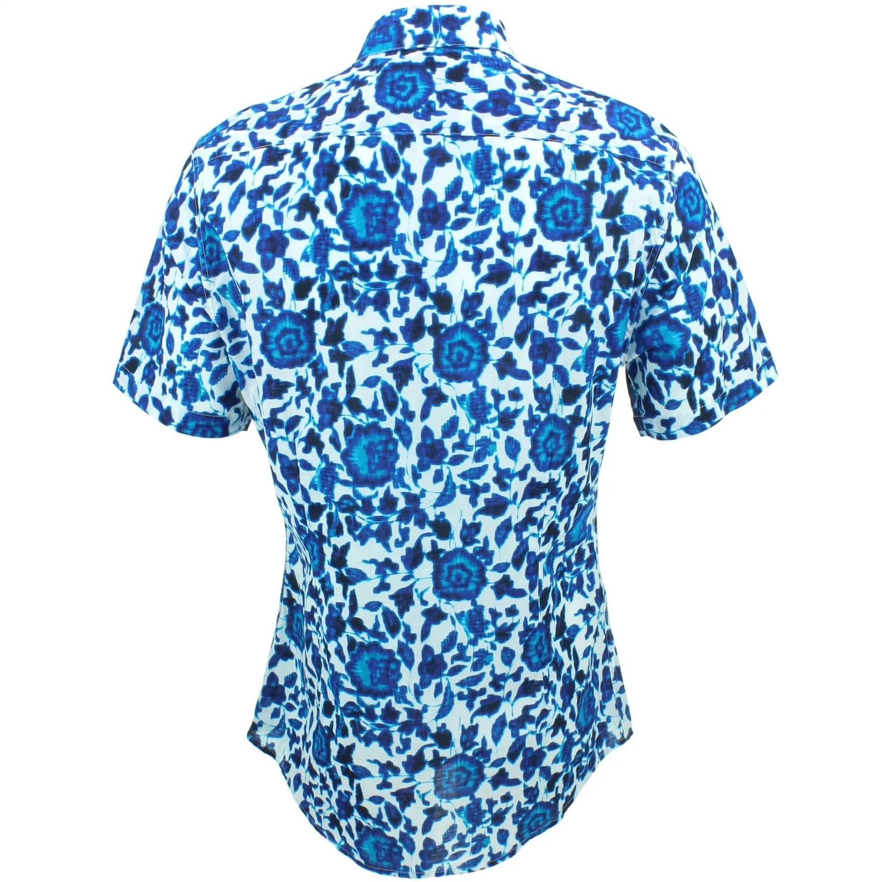 Slim Fit Short Sleeve Shirt - Floral Ikat