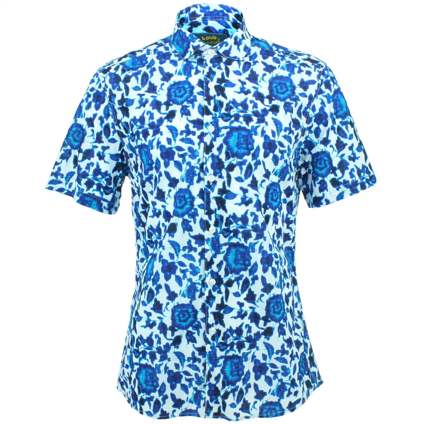Slim Fit Short Sleeve Shirt - Floral Ikat