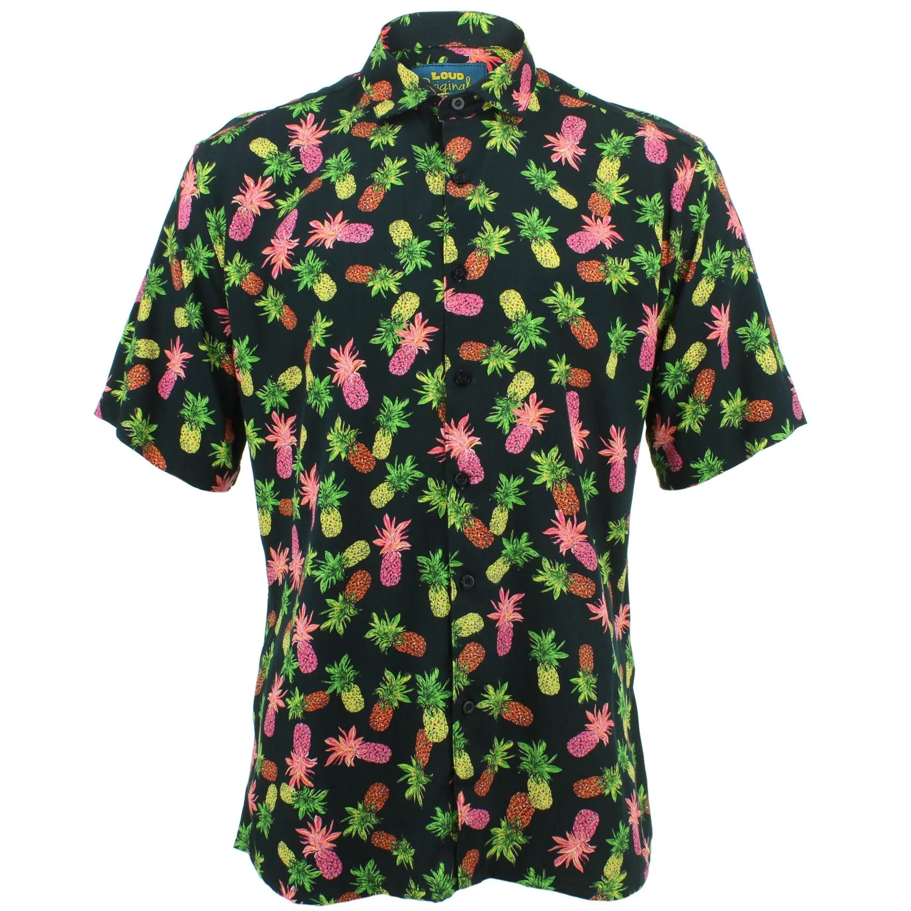 Slim Fit Short Sleeve Shirt - Pineapples