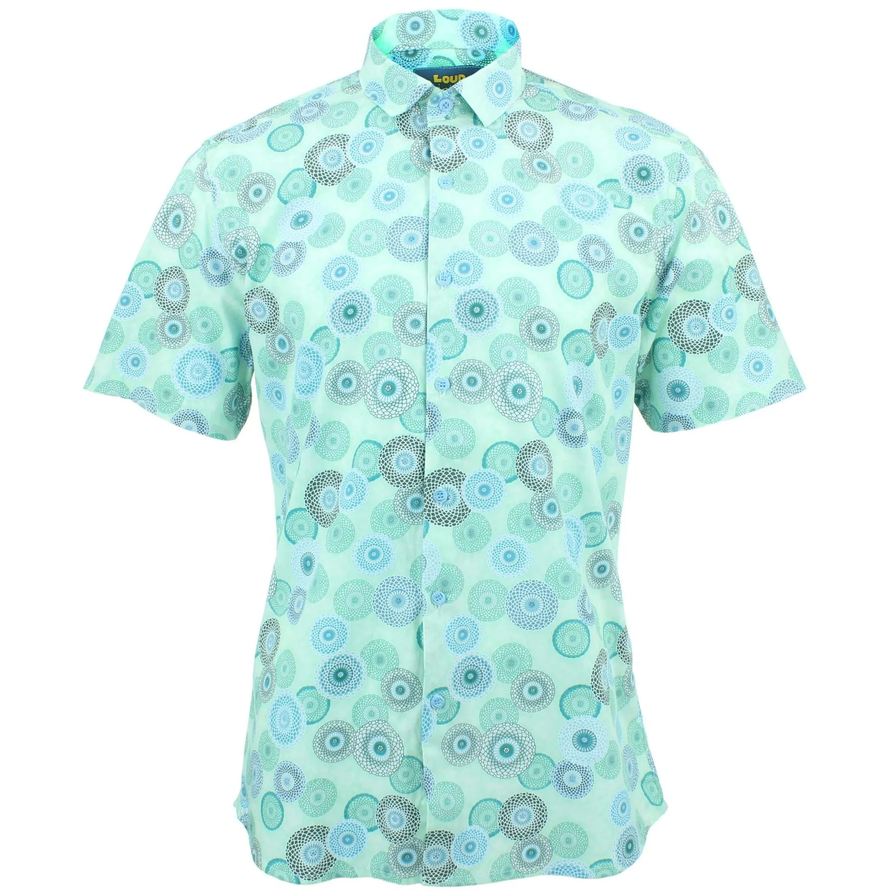 Slim Fit Short Sleeve Shirt - Spirograph
