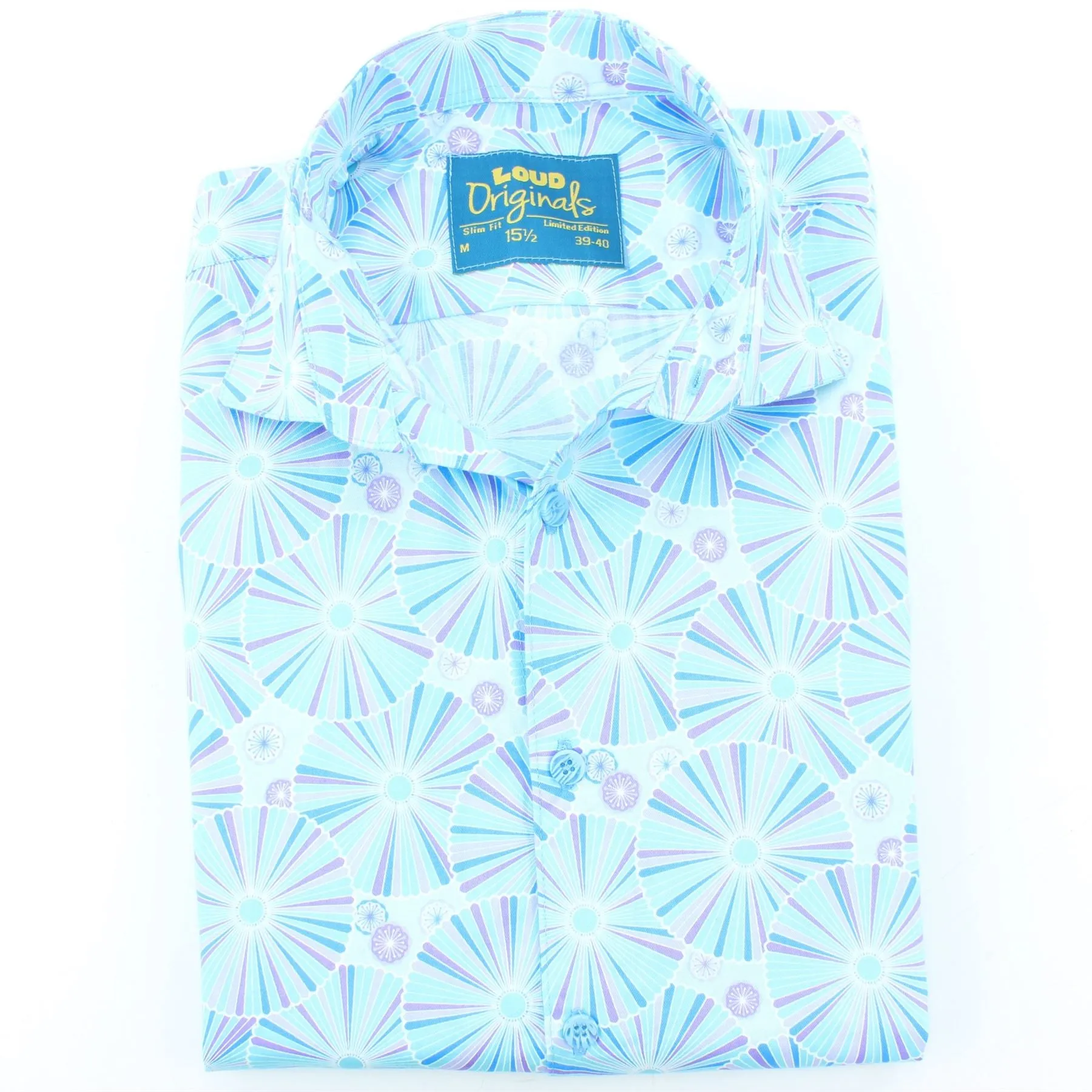 Slim Fit Short Sleeve Shirt - Umbrellas