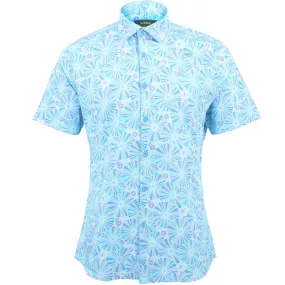 Slim Fit Short Sleeve Shirt - Umbrellas