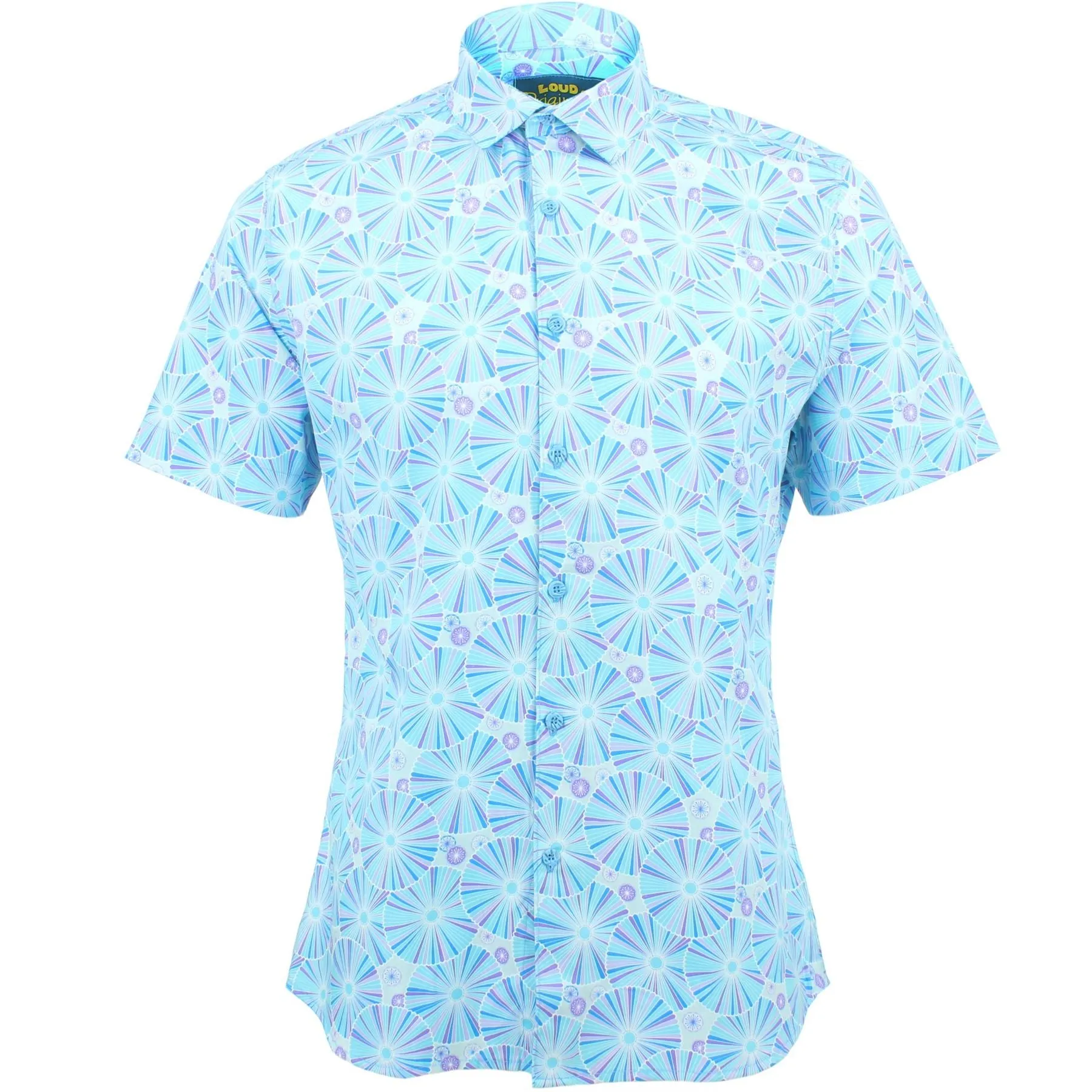 Slim Fit Short Sleeve Shirt - Umbrellas