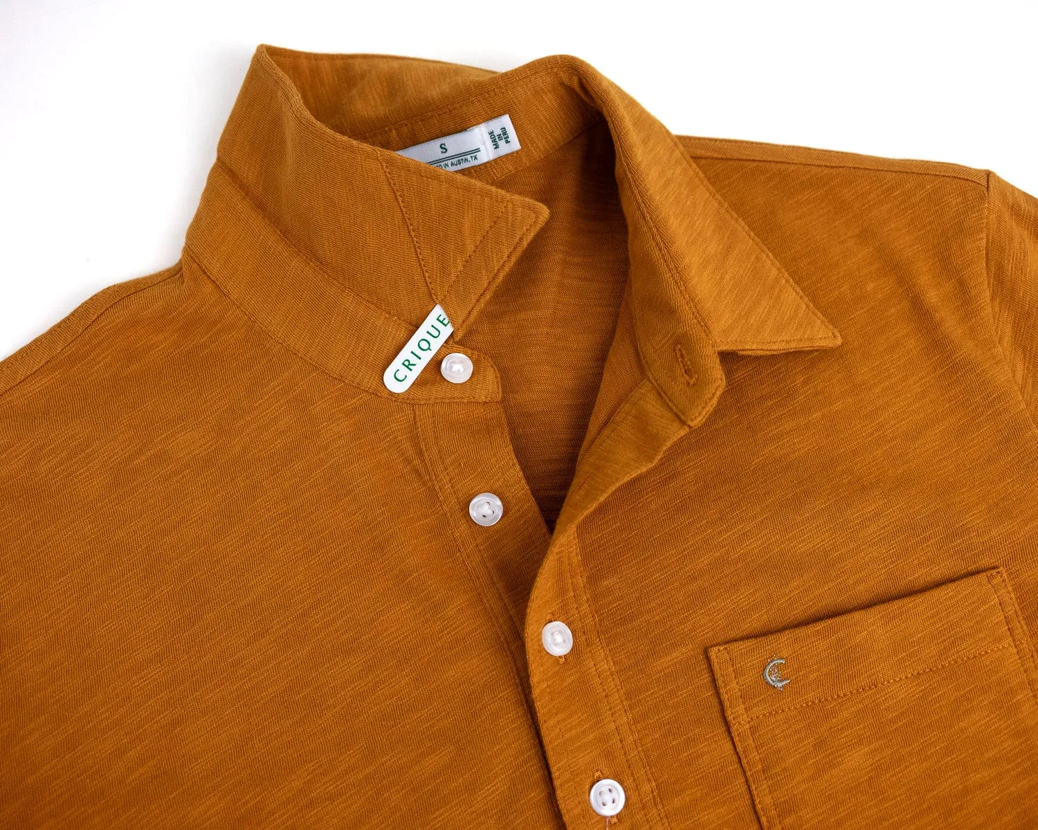 Slub Knit Players Shirt - Golden Tee