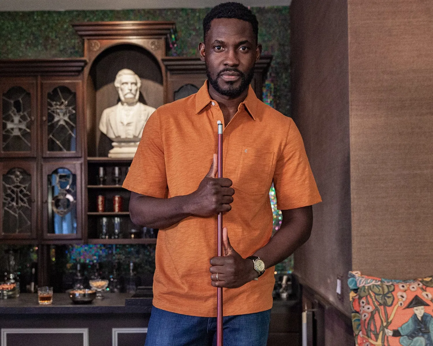 Slub Knit Players Shirt - Golden Tee