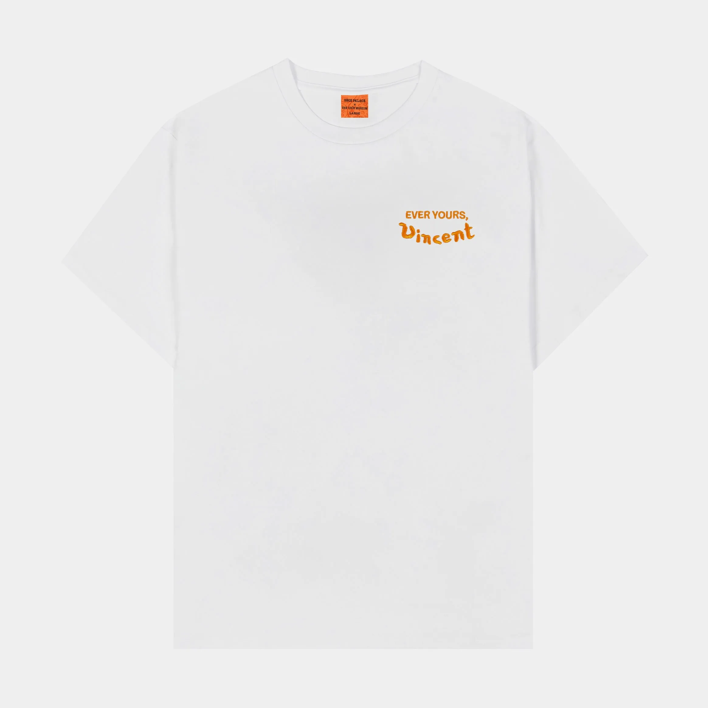 SP x Van Gogh Museum Passion Mens Short Sleeve Shirt (White/Orange)