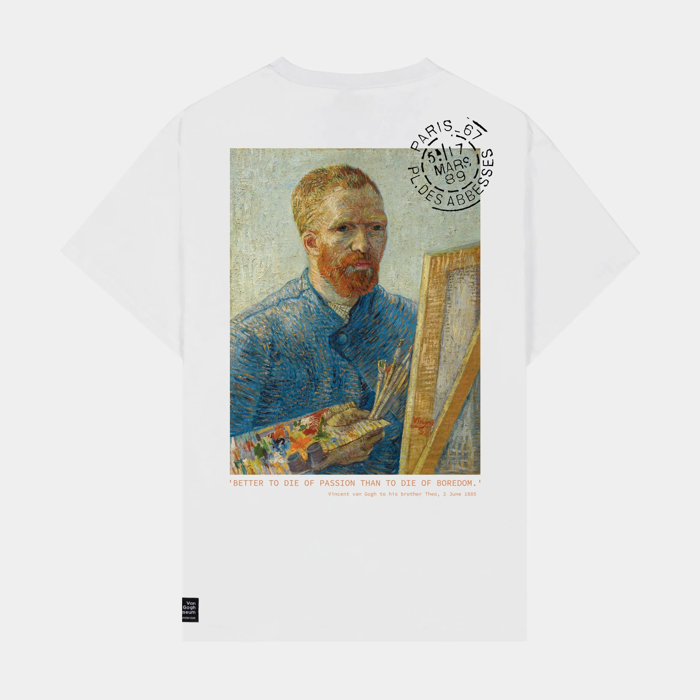 SP x Van Gogh Museum Passion Mens Short Sleeve Shirt (White/Orange)