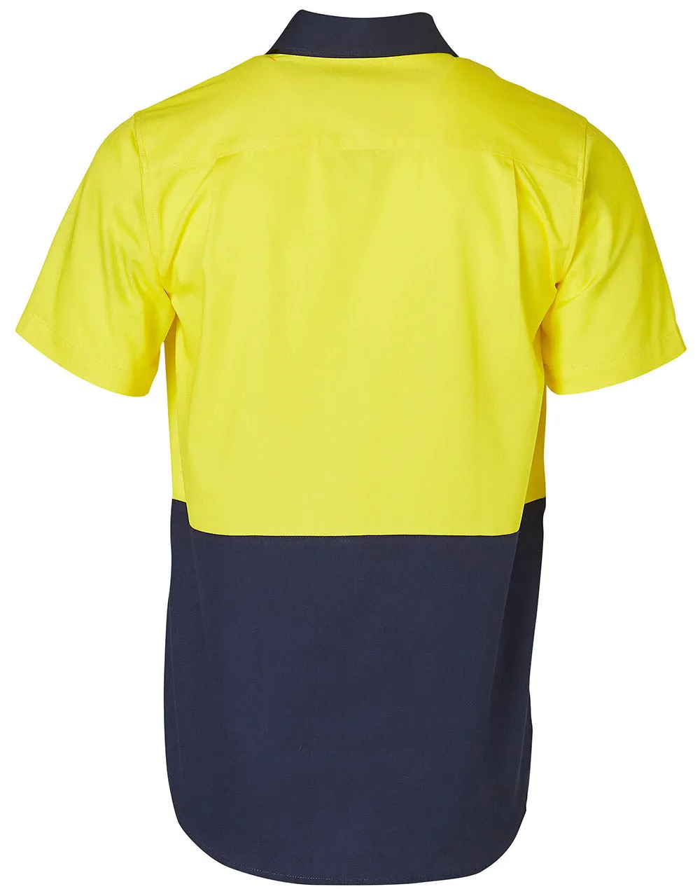 [SW53] Hi-Vis two tone S/S cotton work shirt