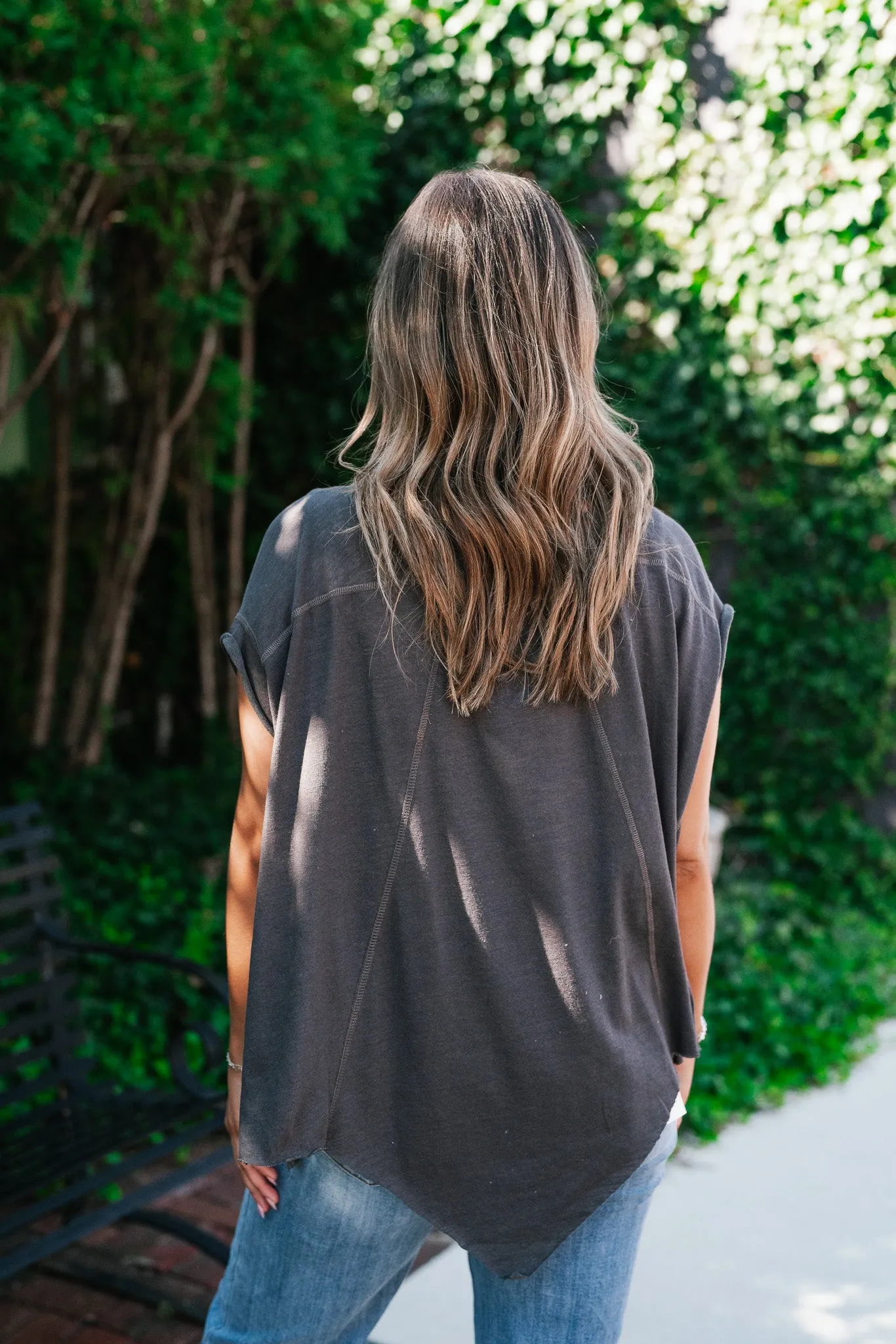Take Your Time Drop Shoulder Top
