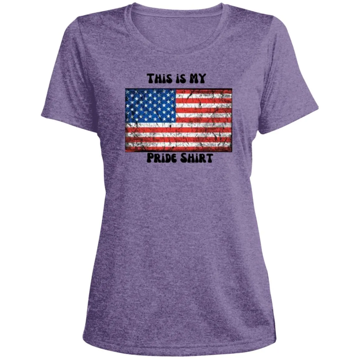 This is MY Pride shirt 2 CLOSEOUT - LST360 Ladies' Heather Scoop Neck Performance Tee