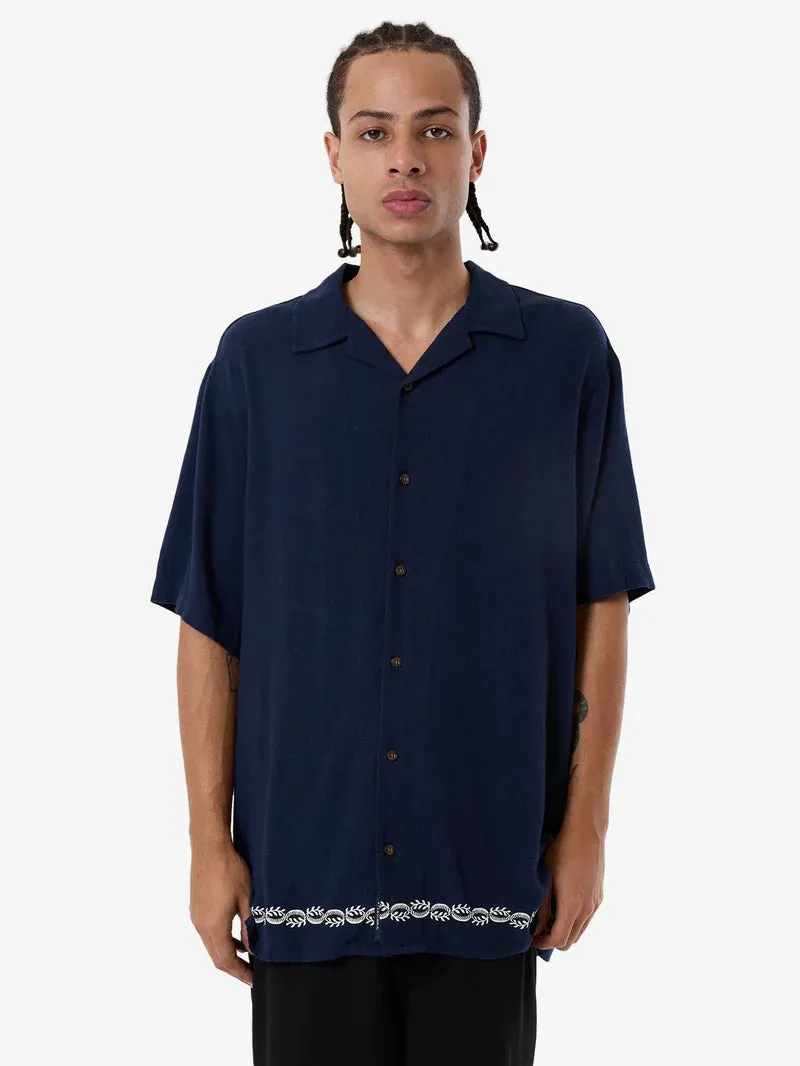 Thrills Terrace Bowling S/S Shirt Total Eclipse