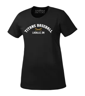 Titans Ladies Performance Tee with Printed Logo