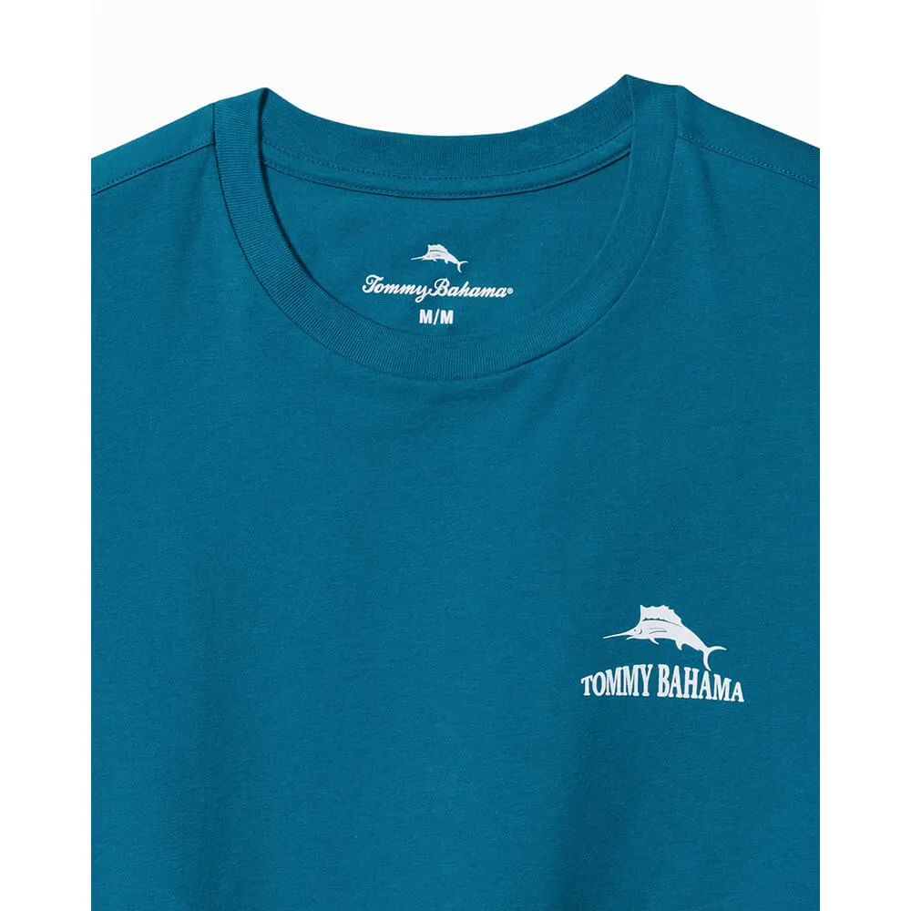 Tommy Bahama Big & Tall Always Look At The Big Pitcher T-Shirt - Blue Allure