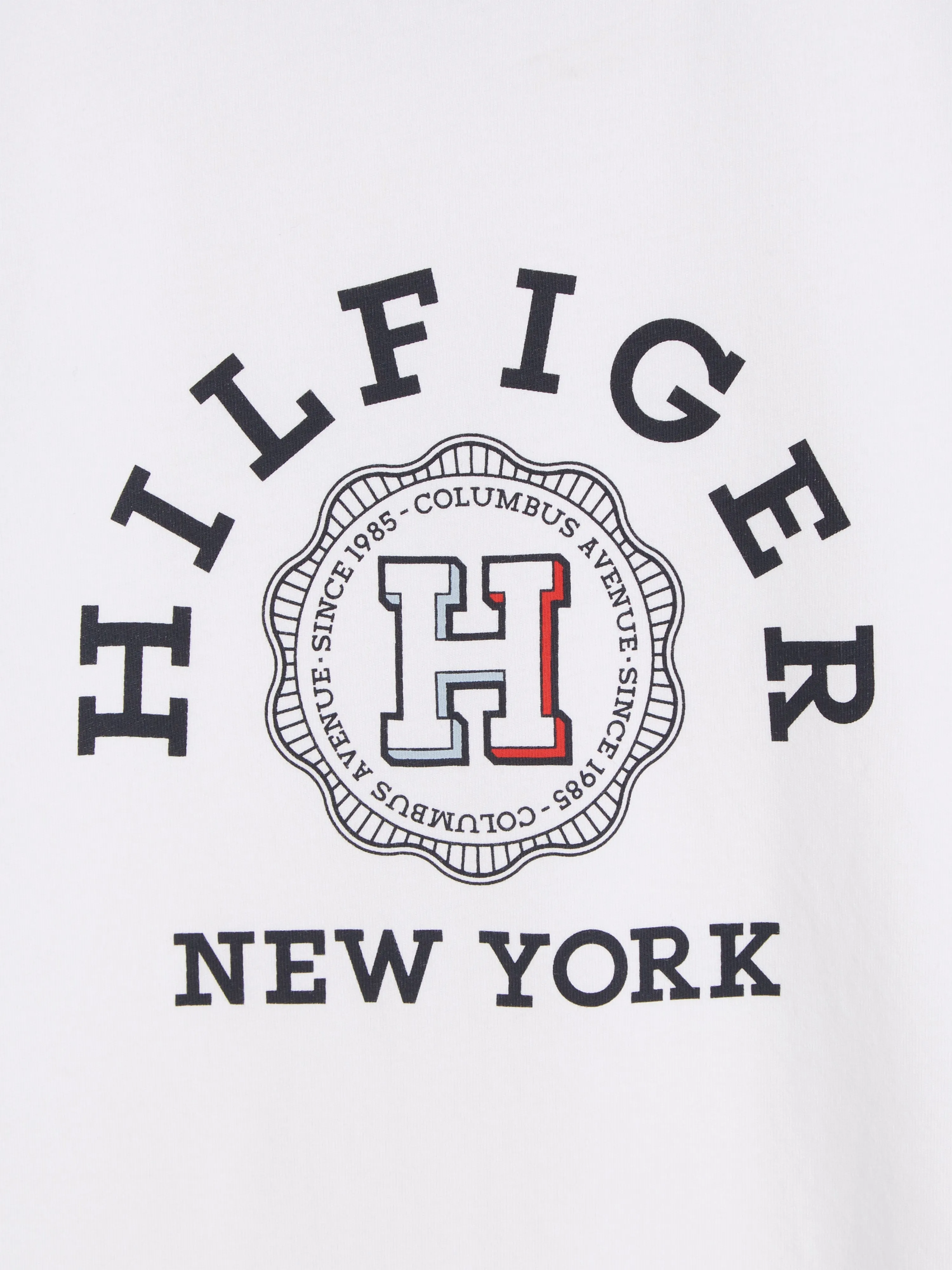 Tommy Hilfiger Boys Monotype Arch T-Shirt in White