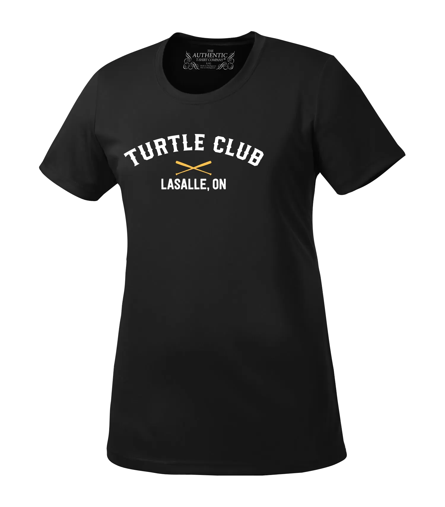 Turtle Club Ladies Performance Tee with Printed Logo