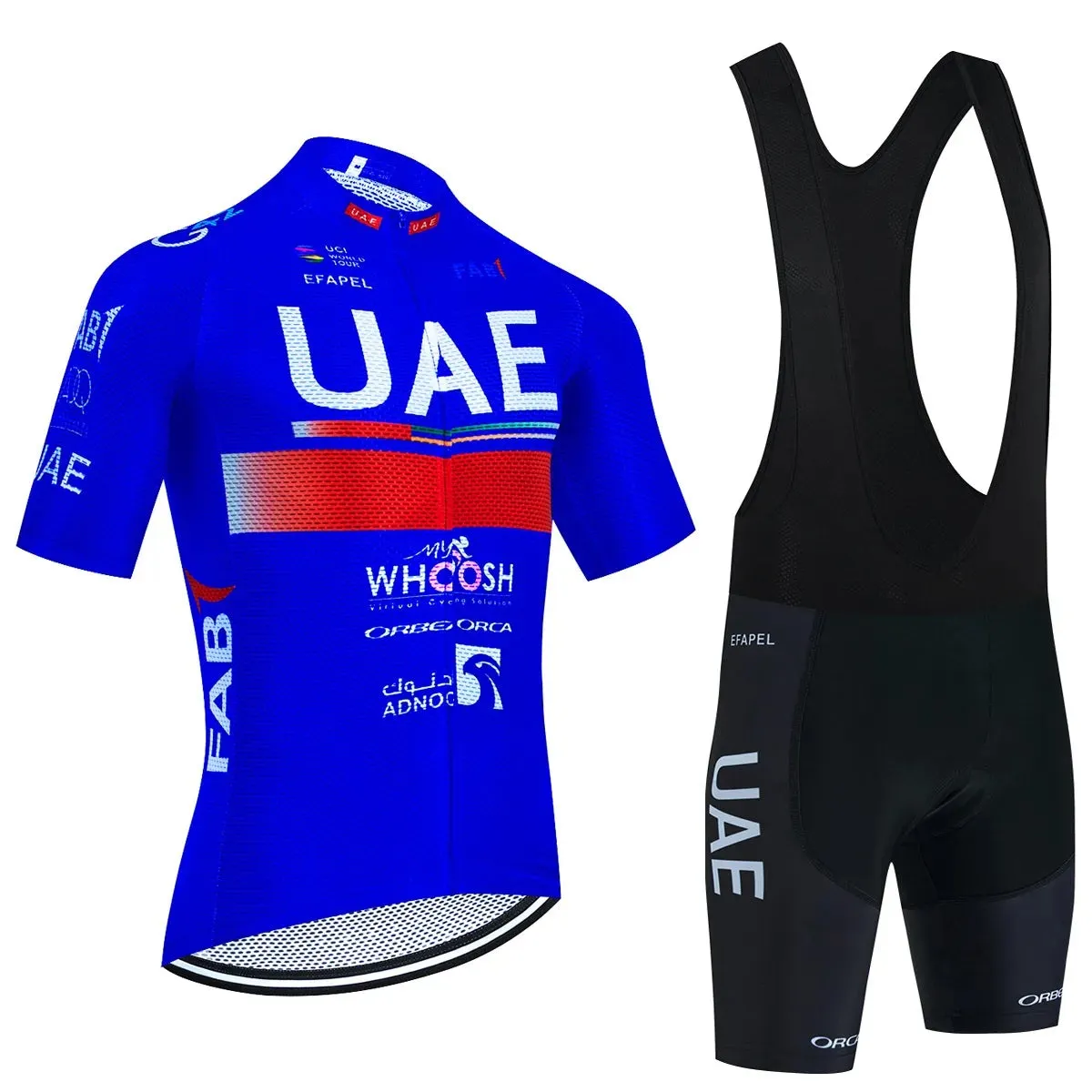 UAE Cycling Jersey Set 2023 Man's Team Short Sleeve Cycling Clothing MTB Bike Uniform Maillot Ropa Ciclismo Summer Bicycle Wear