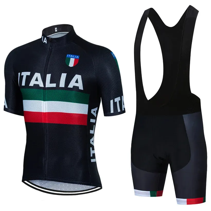 UAE Cycling Jersey Set 2023 Man's Team Short Sleeve Cycling Clothing MTB Bike Uniform Maillot Ropa Ciclismo Summer Bicycle Wear