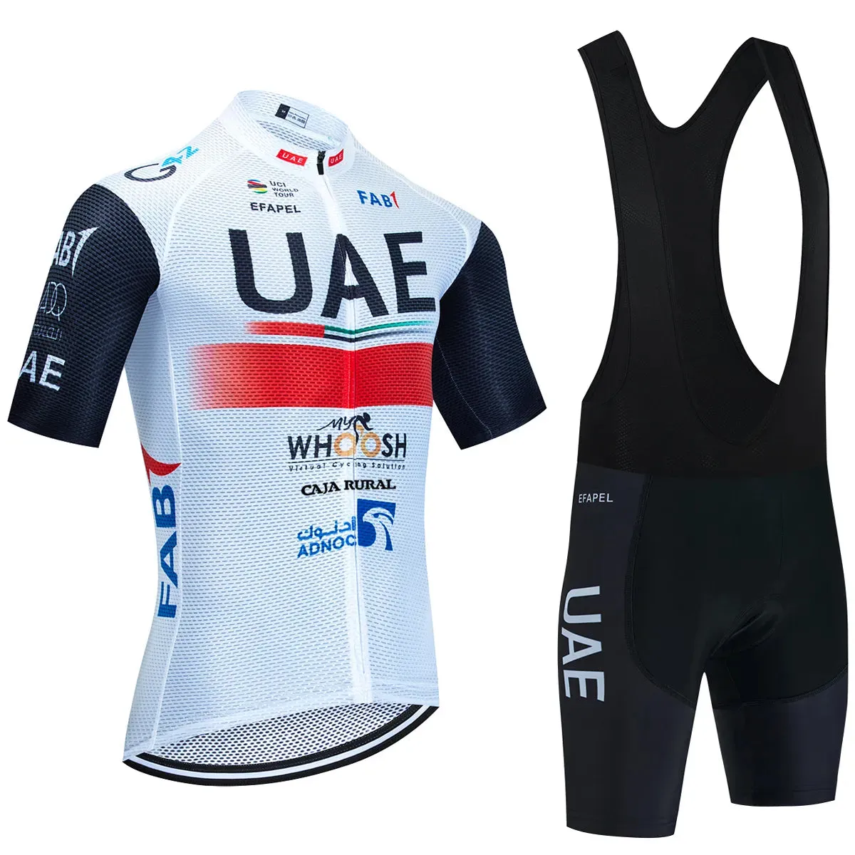 UAE Cycling Jersey Set 2023 Man's Team Short Sleeve Cycling Clothing MTB Bike Uniform Maillot Ropa Ciclismo Summer Bicycle Wear