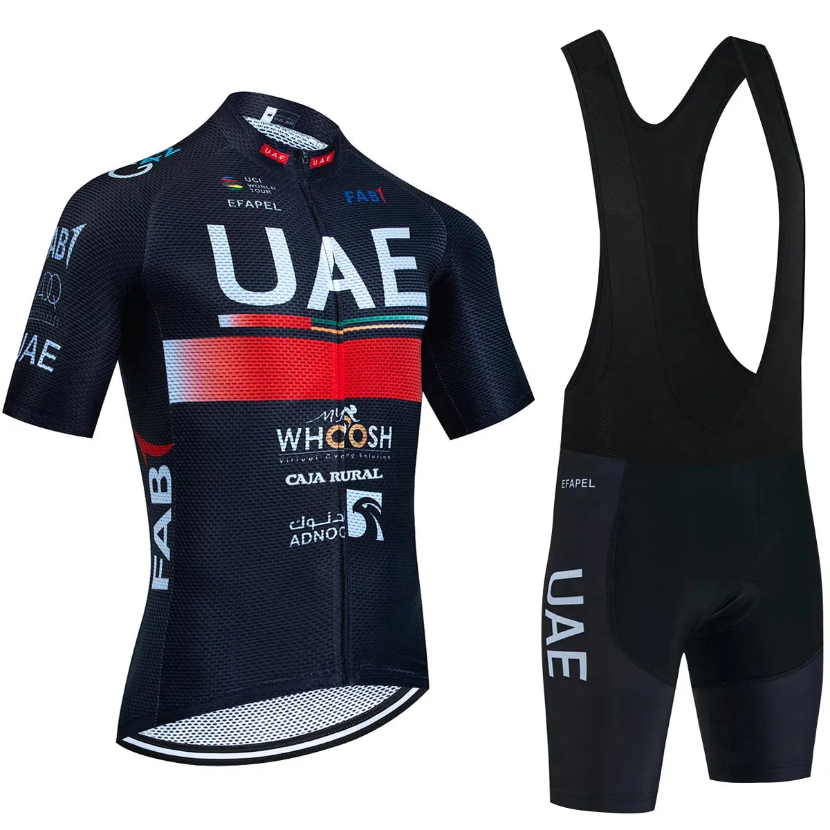 UAE Cycling Jersey Set 2023 Man's Team Short Sleeve Cycling Clothing MTB Bike Uniform Maillot Ropa Ciclismo Summer Bicycle Wear