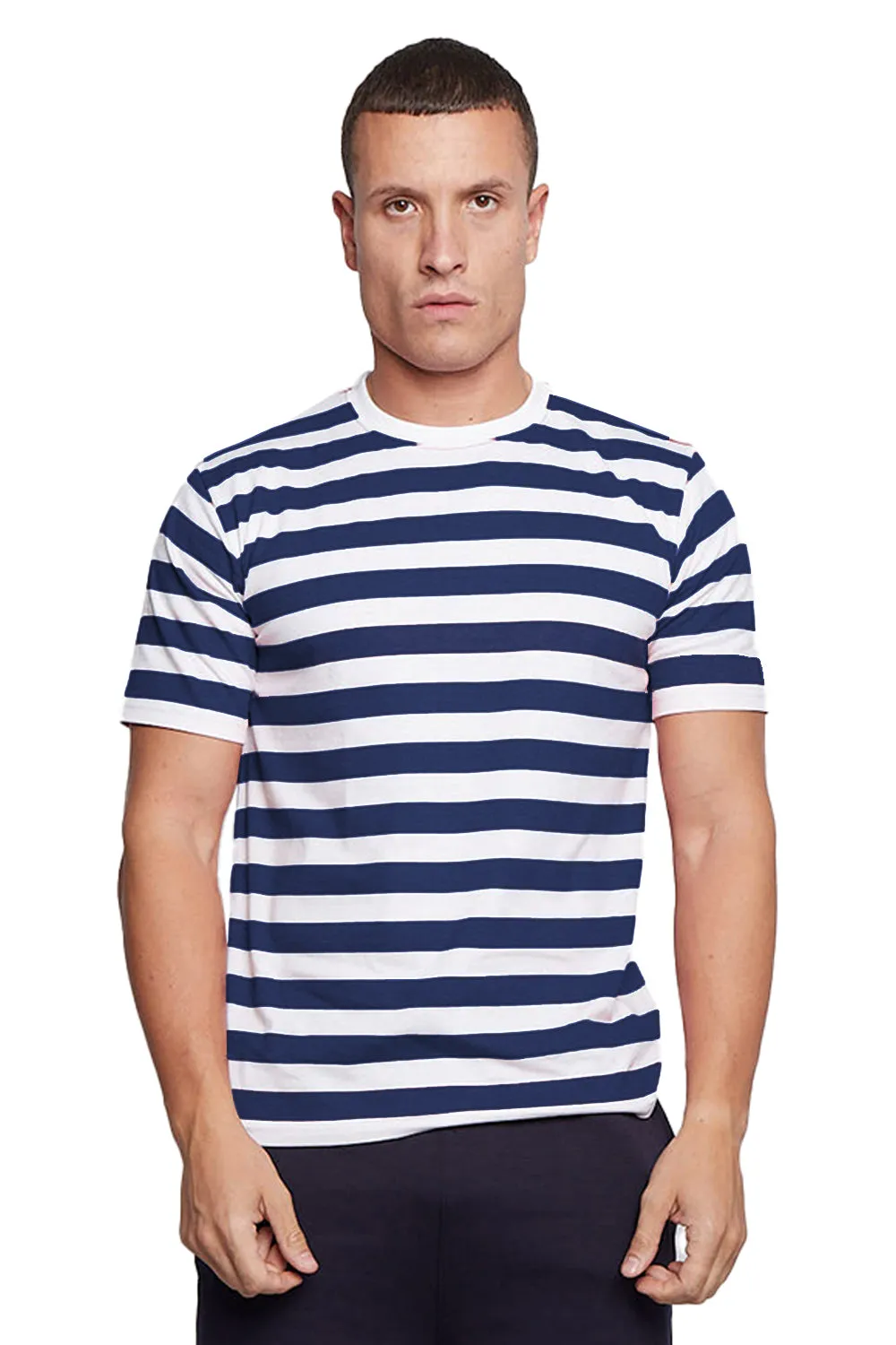 Unisex Adult Stripe Short Sleeve T-Shirts