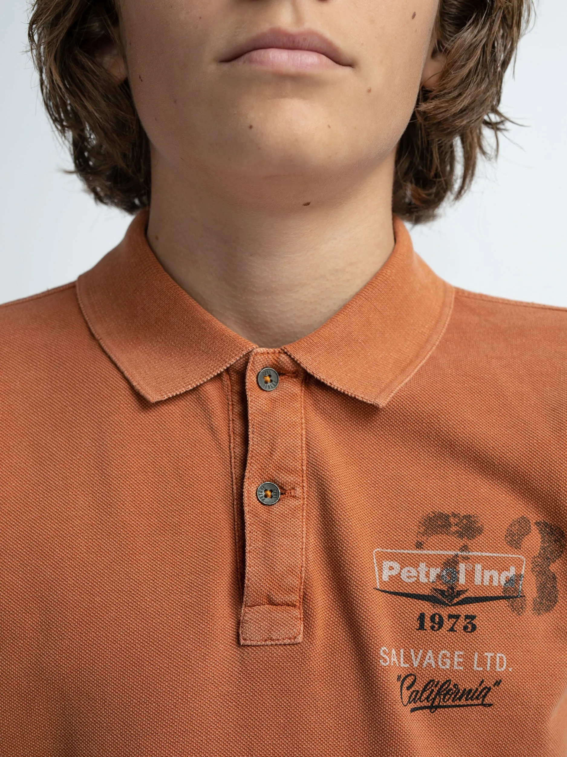 Vintage-look polo shirt