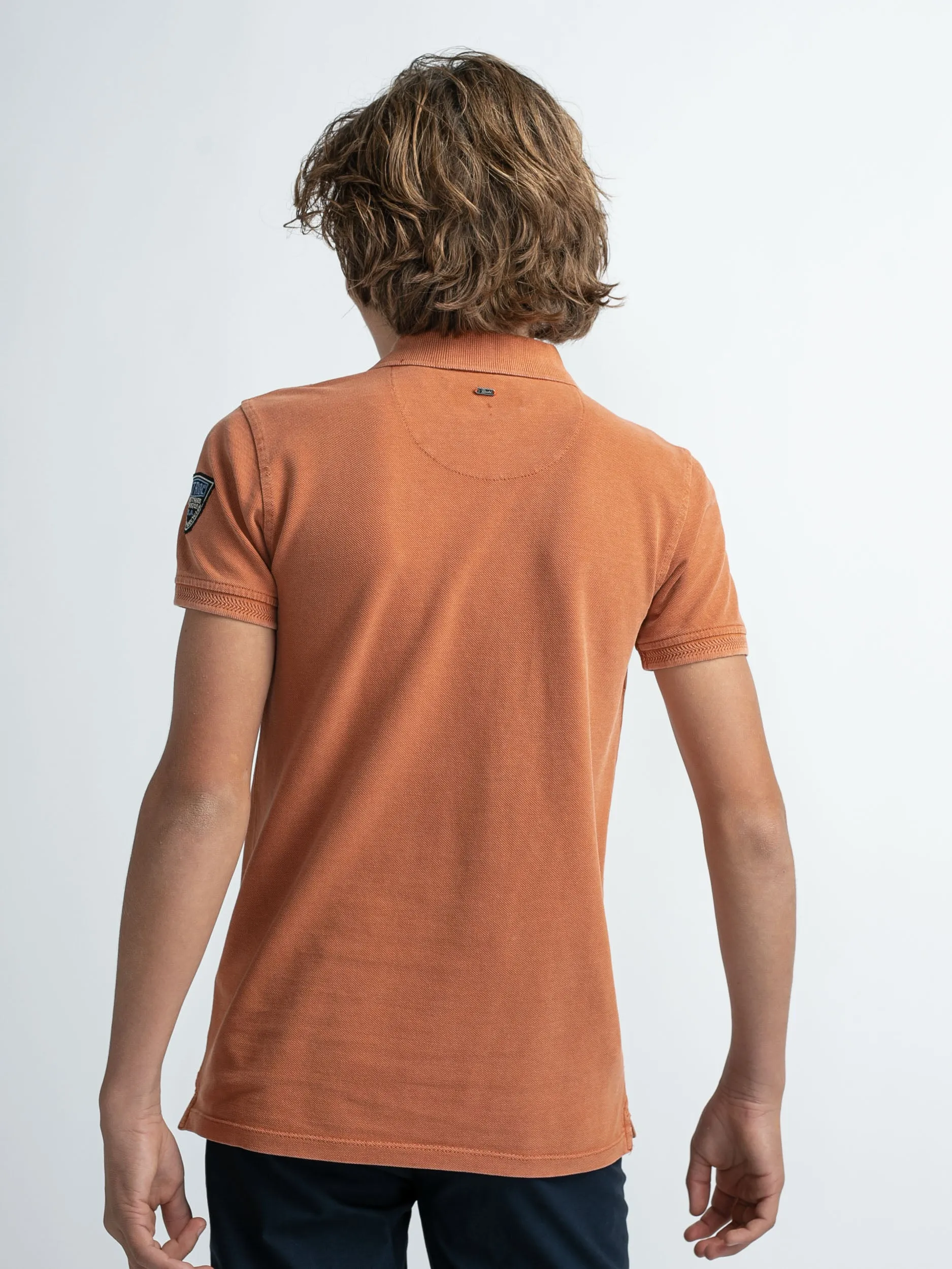 Vintage-look polo shirt