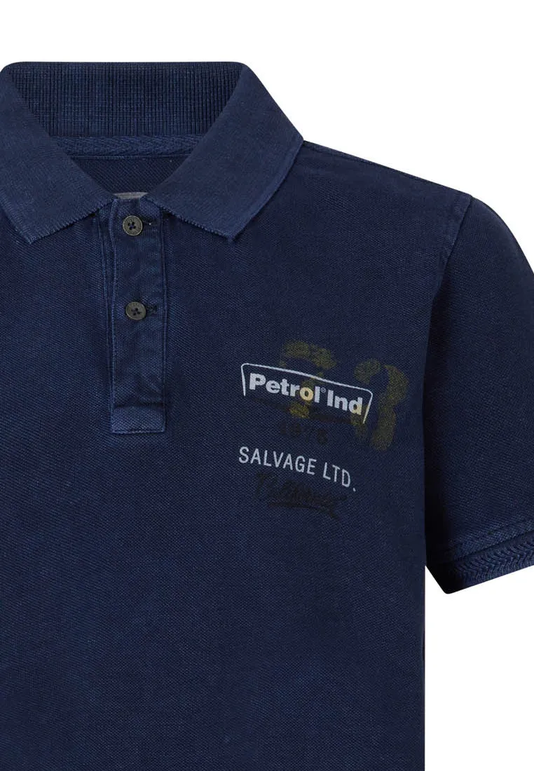 Vintage-look polo shirt