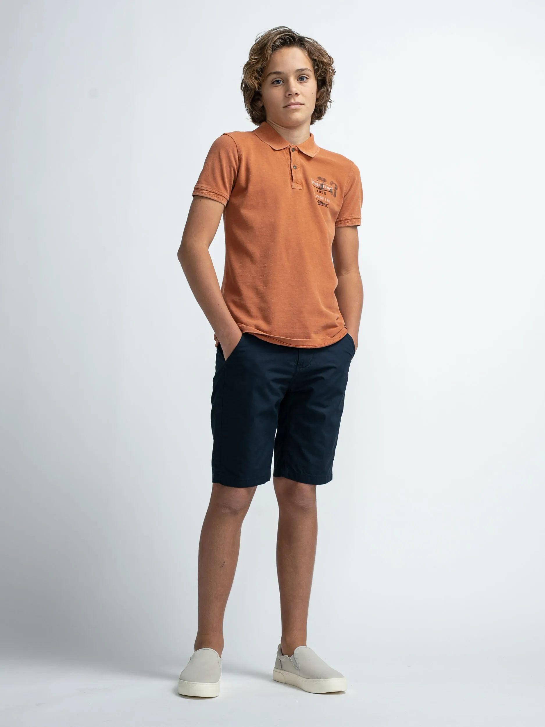 Vintage-look polo shirt
