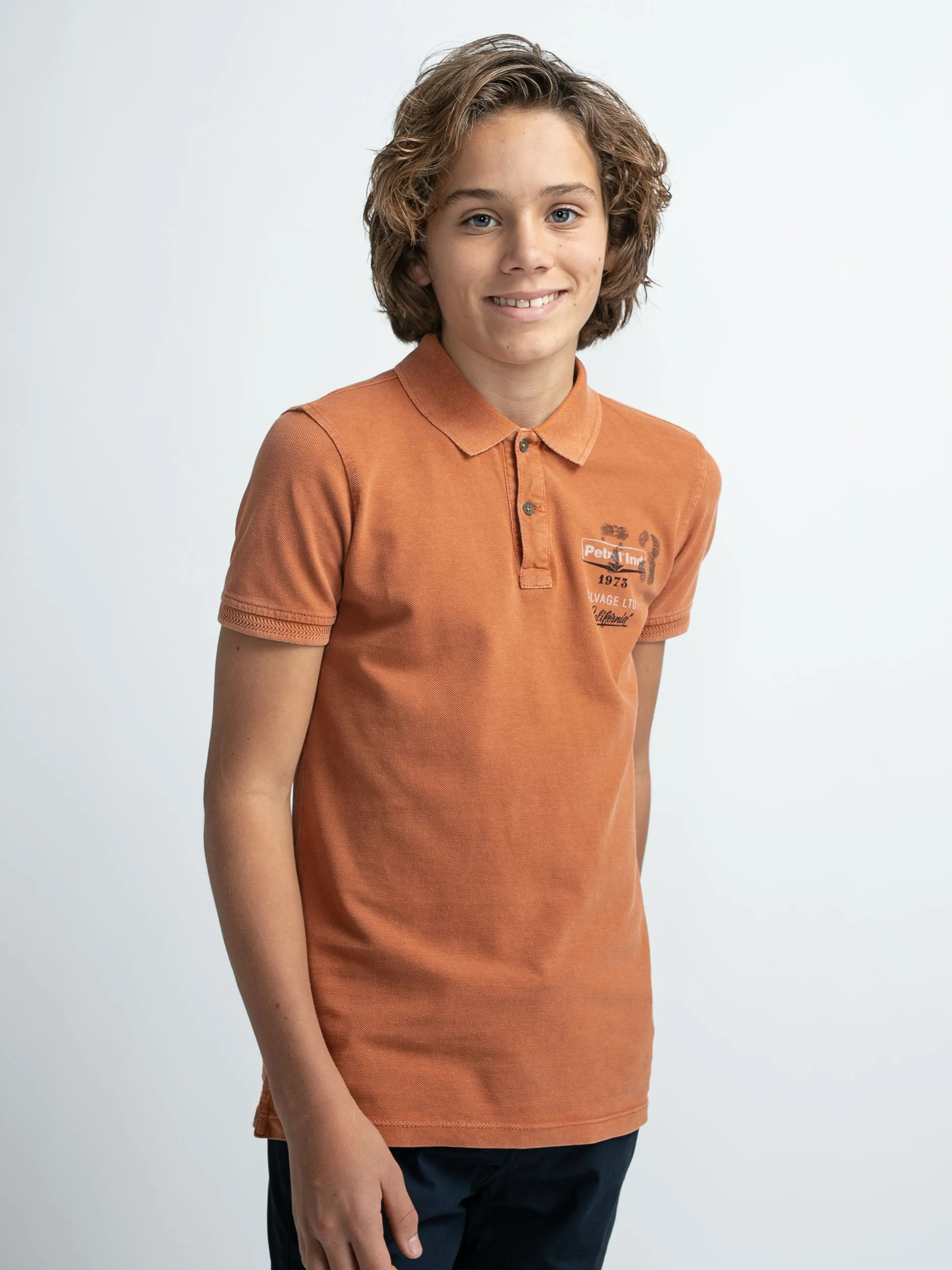 Vintage-look polo shirt