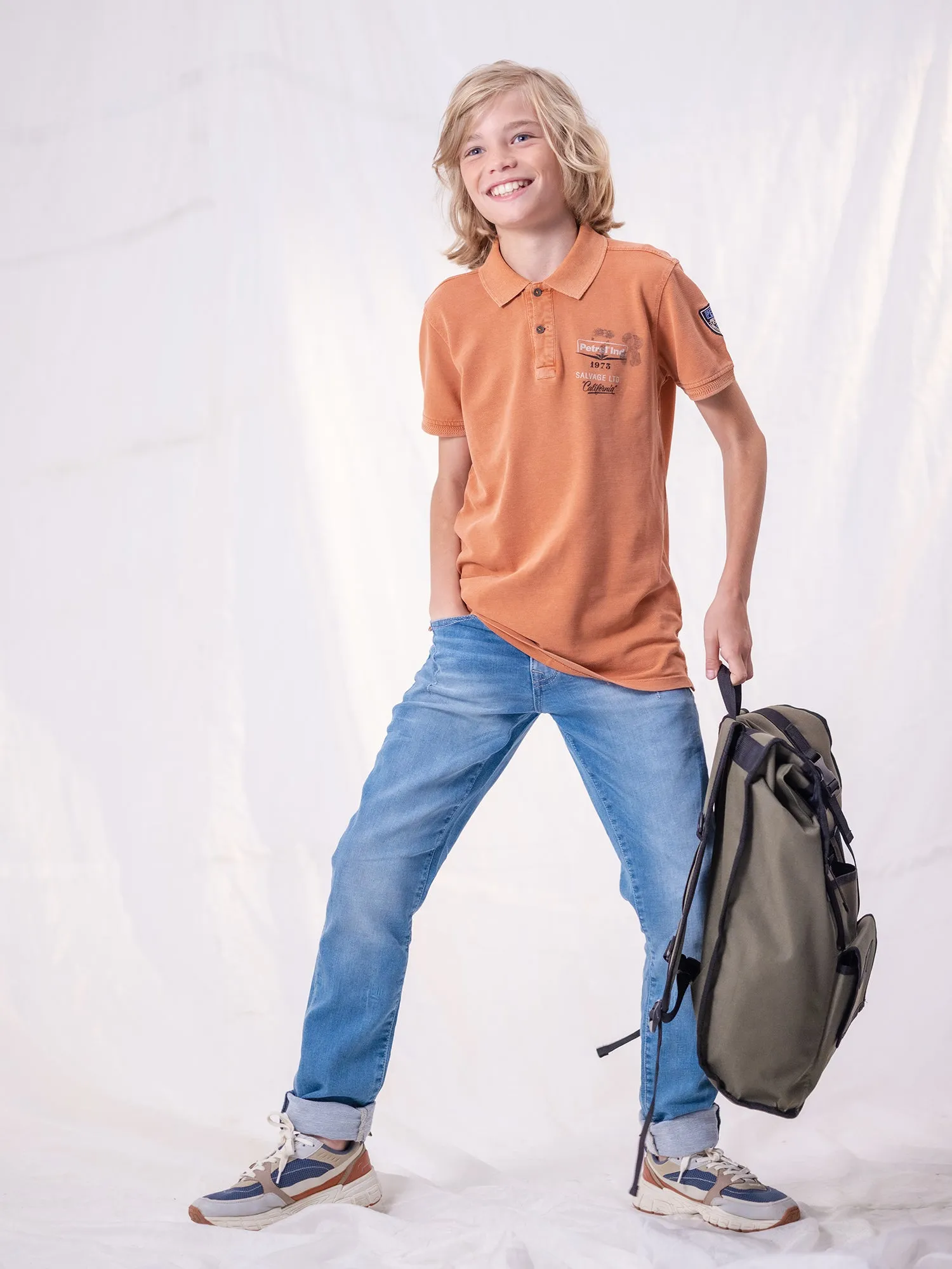 Vintage-look polo shirt