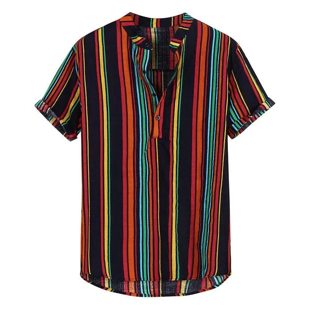 Vintage Stripe Short Sleeve Shirt