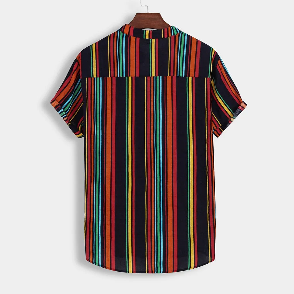 Vintage Stripe Short Sleeve Shirt