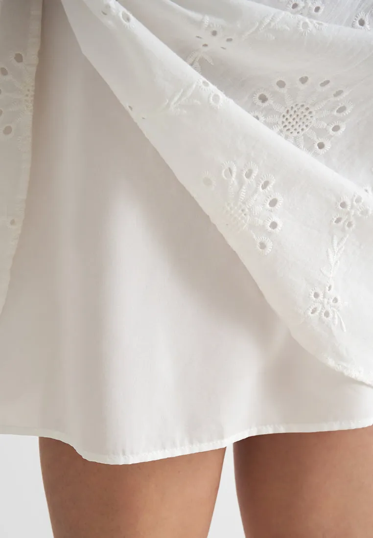 Whisper Eyelet Cheongsam Dress