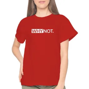 why not Minimalist Personality Alphabets Printed INS Women Short Sleeve T-Shirt