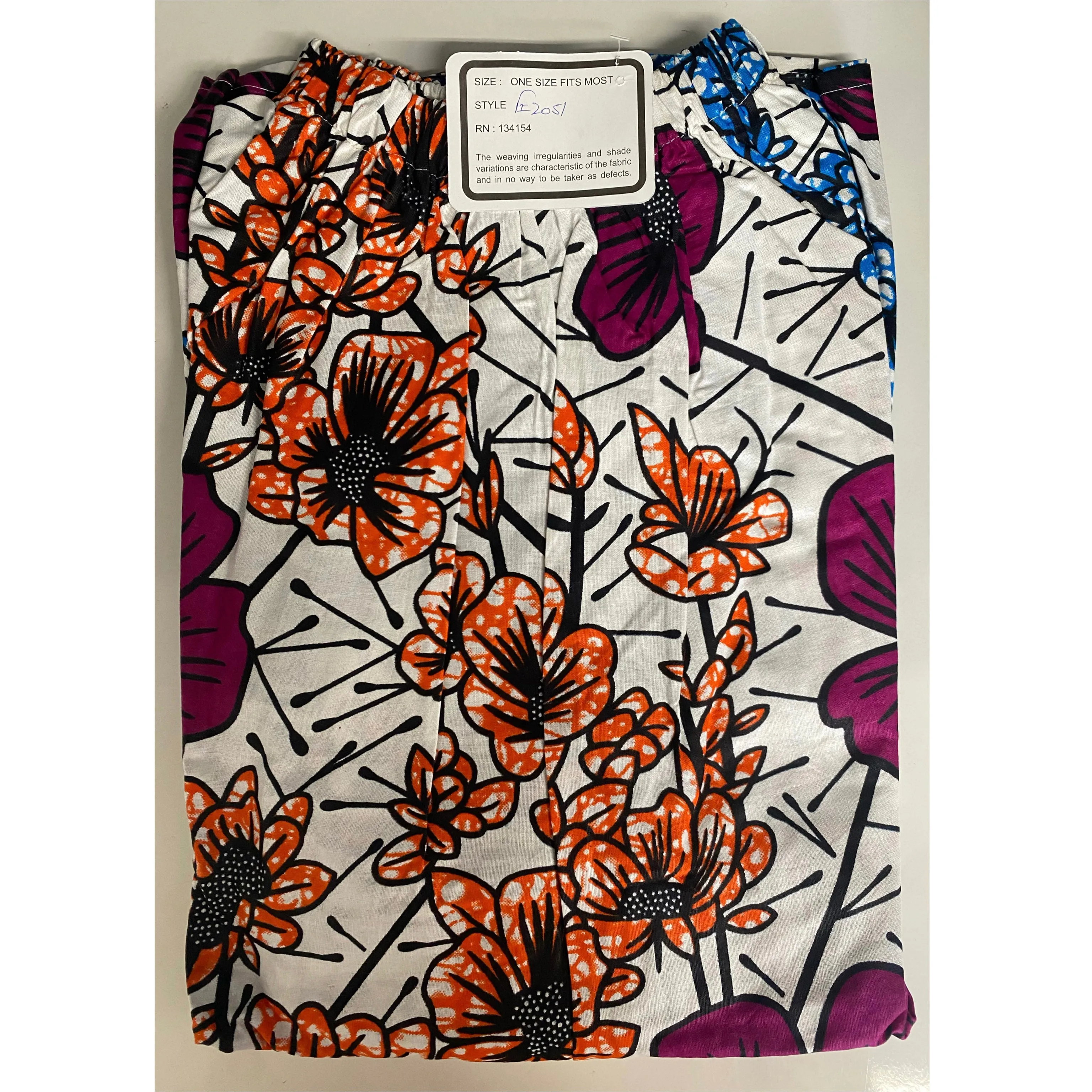 Women's African Print Short Sleeve Off Shoulder Dress - FI-2051
