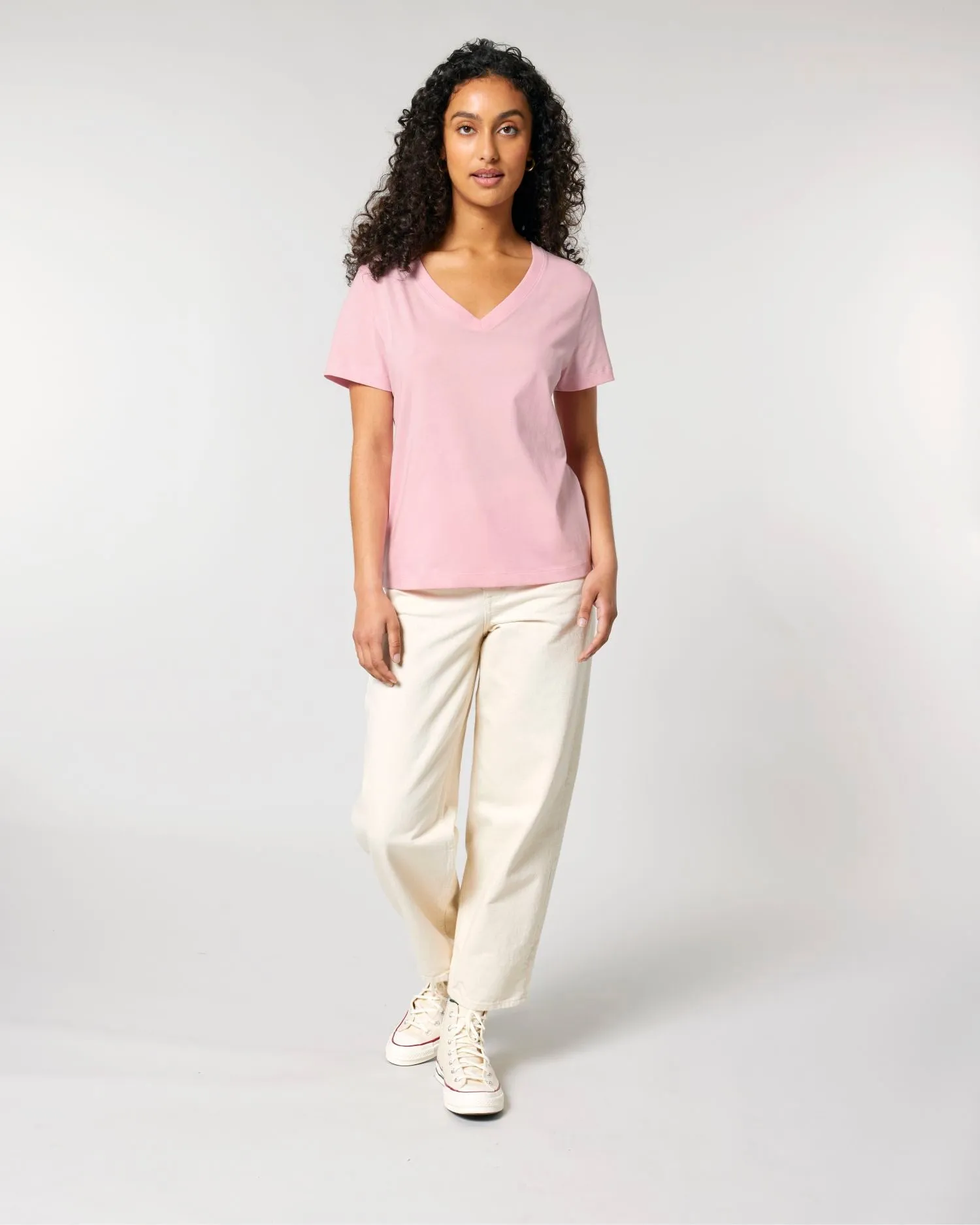 Women's Organic V-Neck T-Shirt - 155 GSM | Stella Isla STTW176