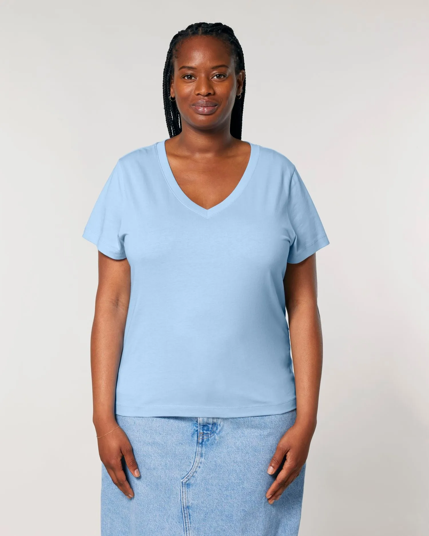 Women's Organic V-Neck T-Shirt - 155 GSM | Stella Isla STTW176