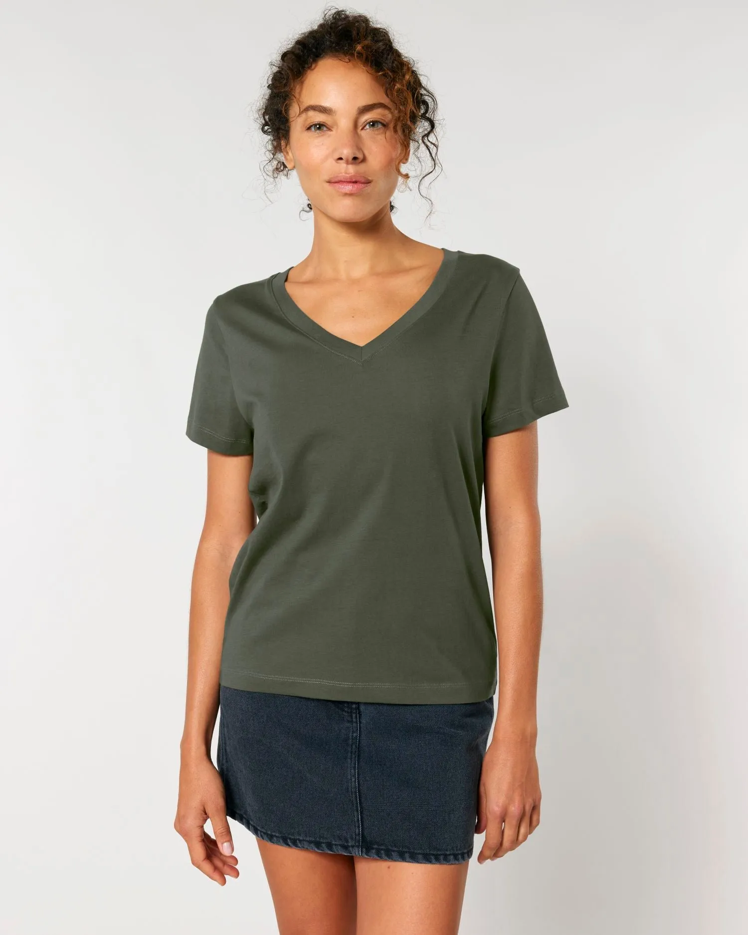 Women's Organic V-Neck T-Shirt - 155 GSM | Stella Isla STTW176