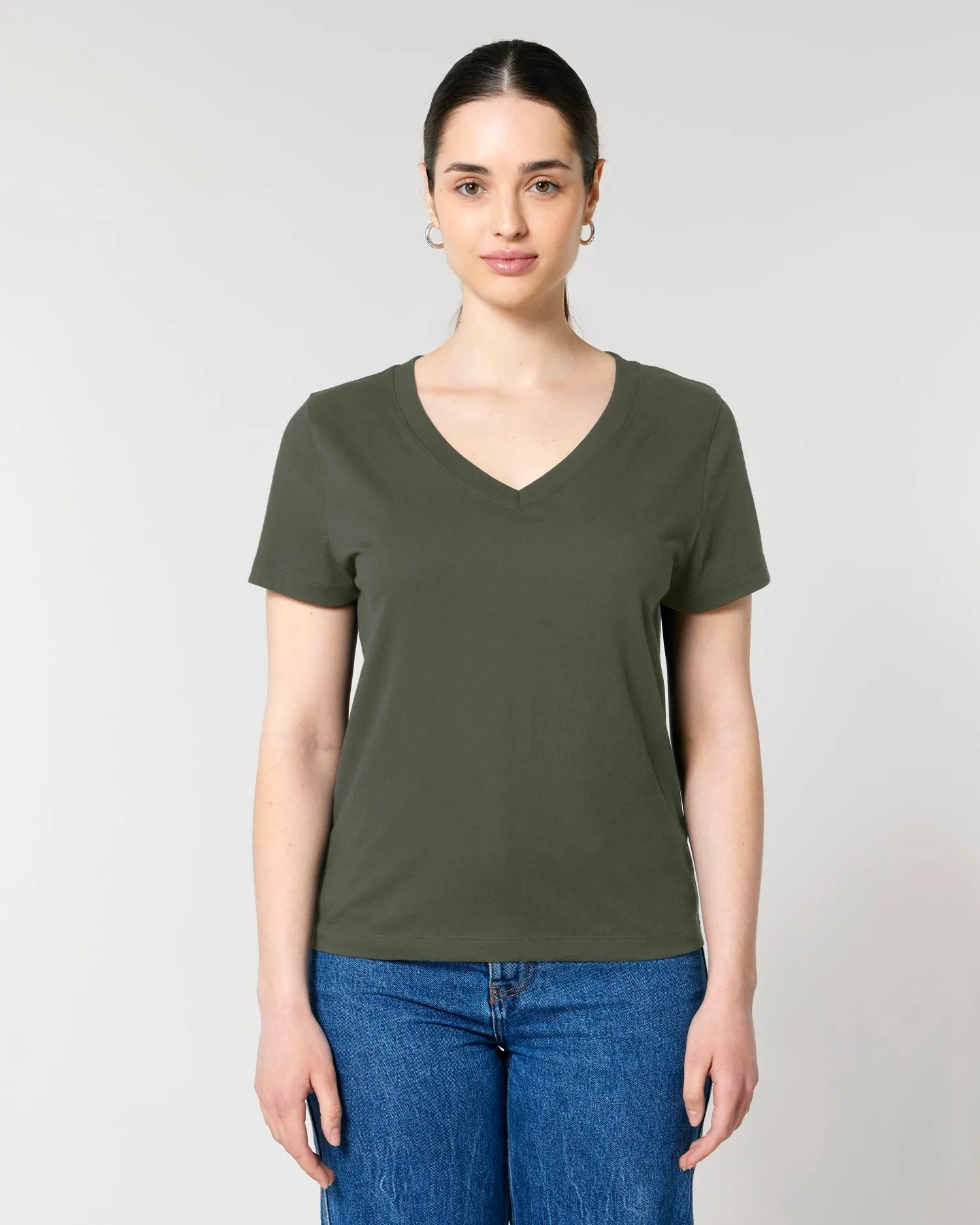 Women's Organic V-Neck T-Shirt - 155 GSM | Stella Isla STTW176