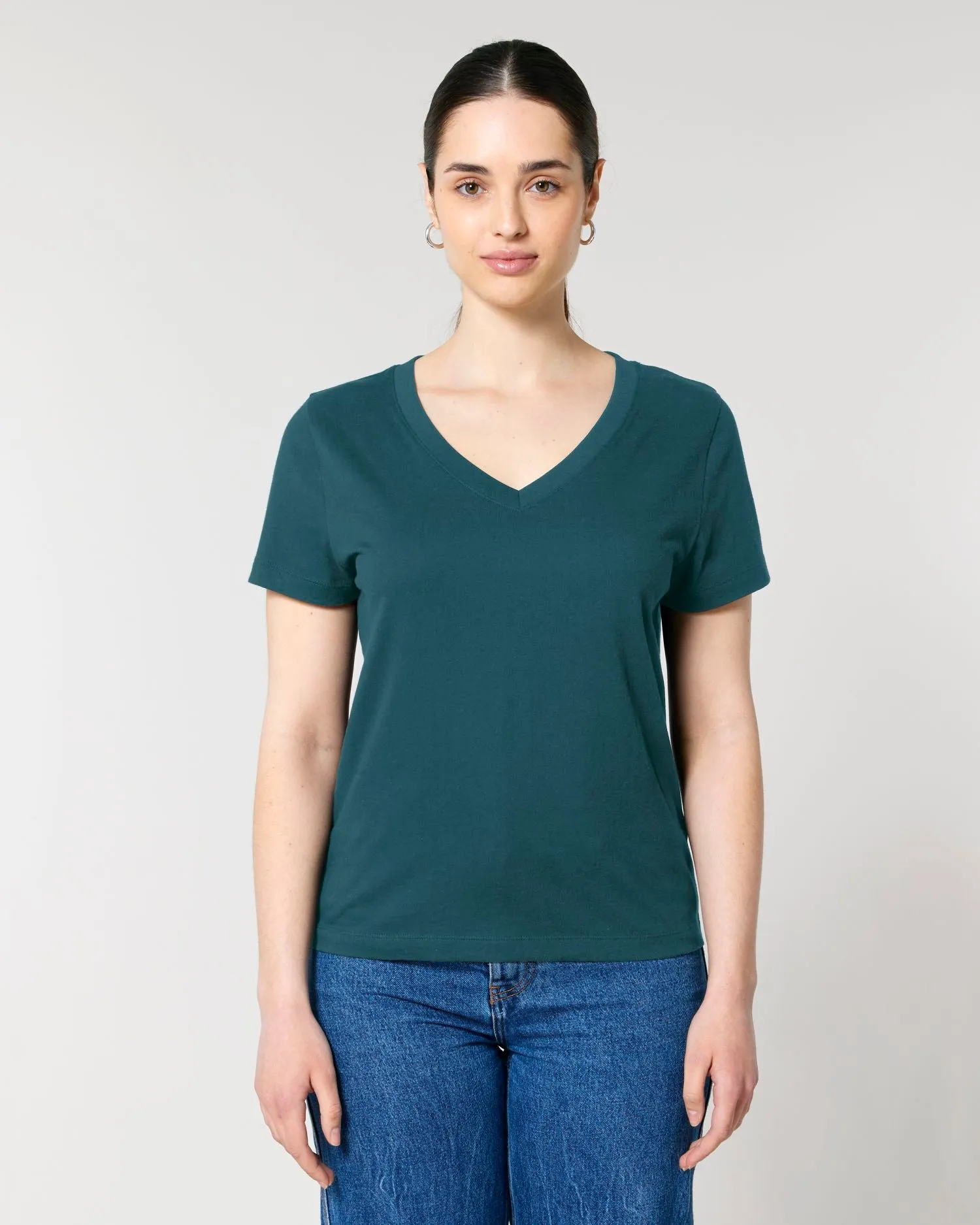 Women's Organic V-Neck T-Shirt - 155 GSM | Stella Isla STTW176