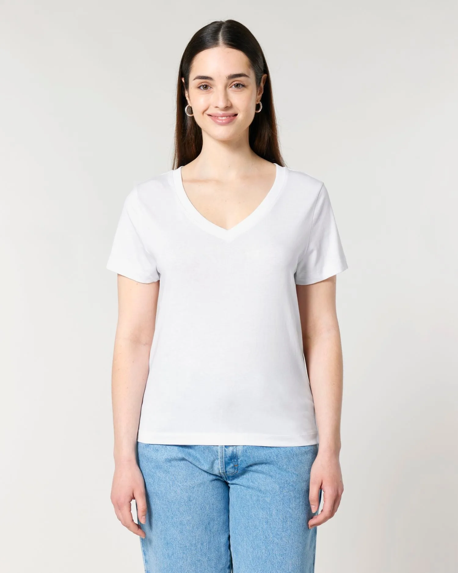 Women's Organic V-Neck T-Shirt - 155 GSM | Stella Isla STTW176