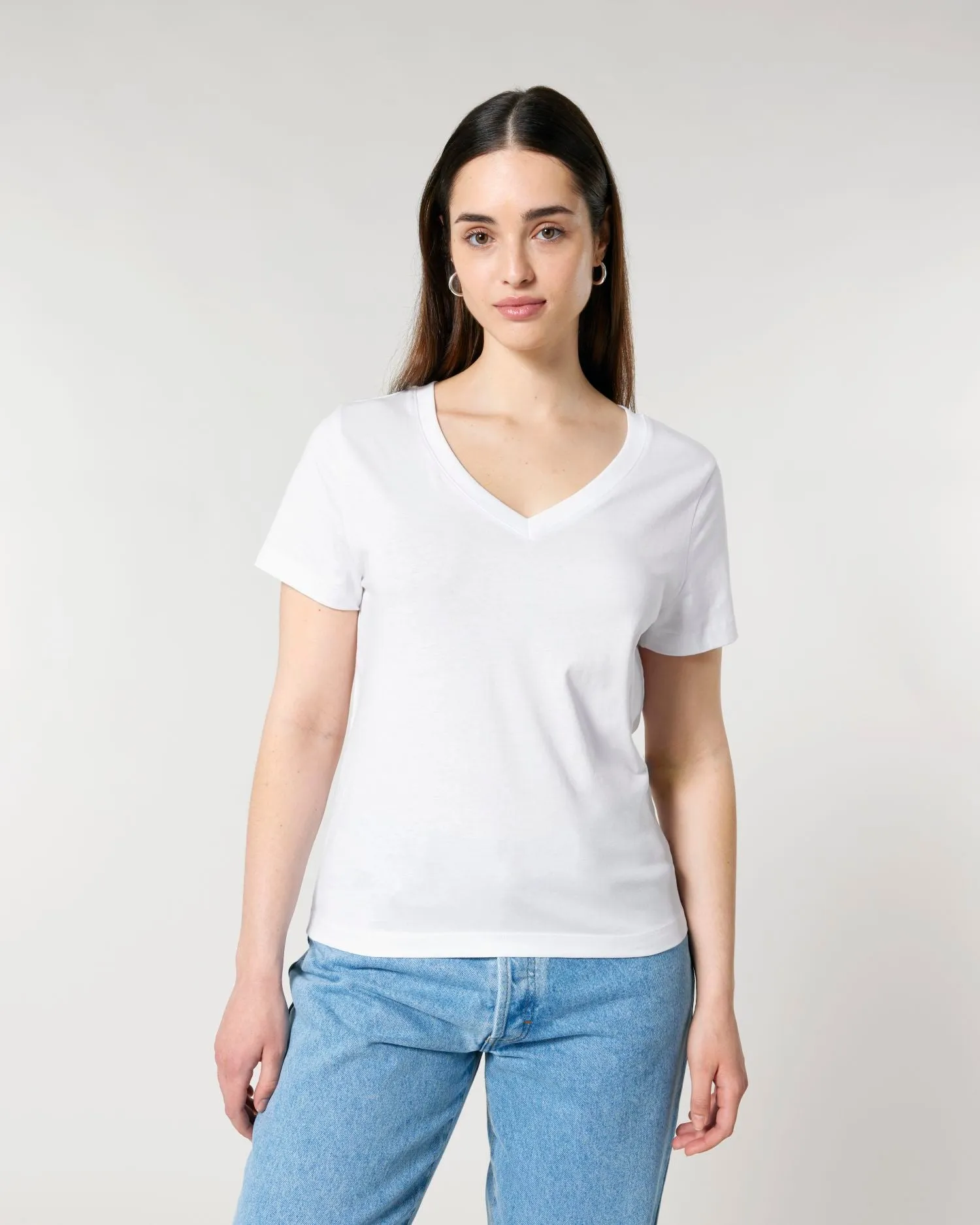 Women's Organic V-Neck T-Shirt - 155 GSM | Stella Isla STTW176