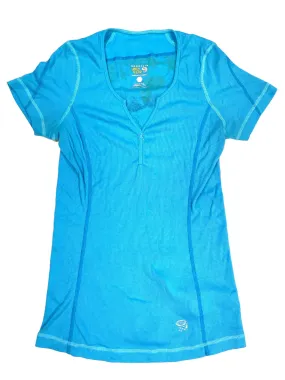 Womens Ribbed Short Sleeve Shirt